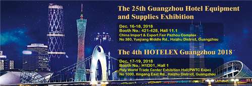 Latest company news about Η 25η έκθεση & το 4ο HOTELEX Guangzhou 2018 εξοπλισμού και προμηθειών ξενοδοχείων Guangzhou